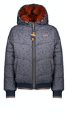 Meisjes Bea Reversible Bomber with hood van NoNo in de kleur Navy in maat 110.