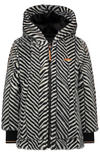 NoNo Becky Wool jacket with furry hood