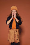 NoNo Denia rib velours cardigan with zipper