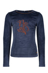 NoNo KusC tshirt l/sl velours rib with NONO artwork