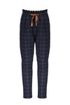 NoNo Suna paperbag pants AOP check with frilled waistband