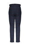 NoNo Suna paperbag pants AOP check with frilled waistband
