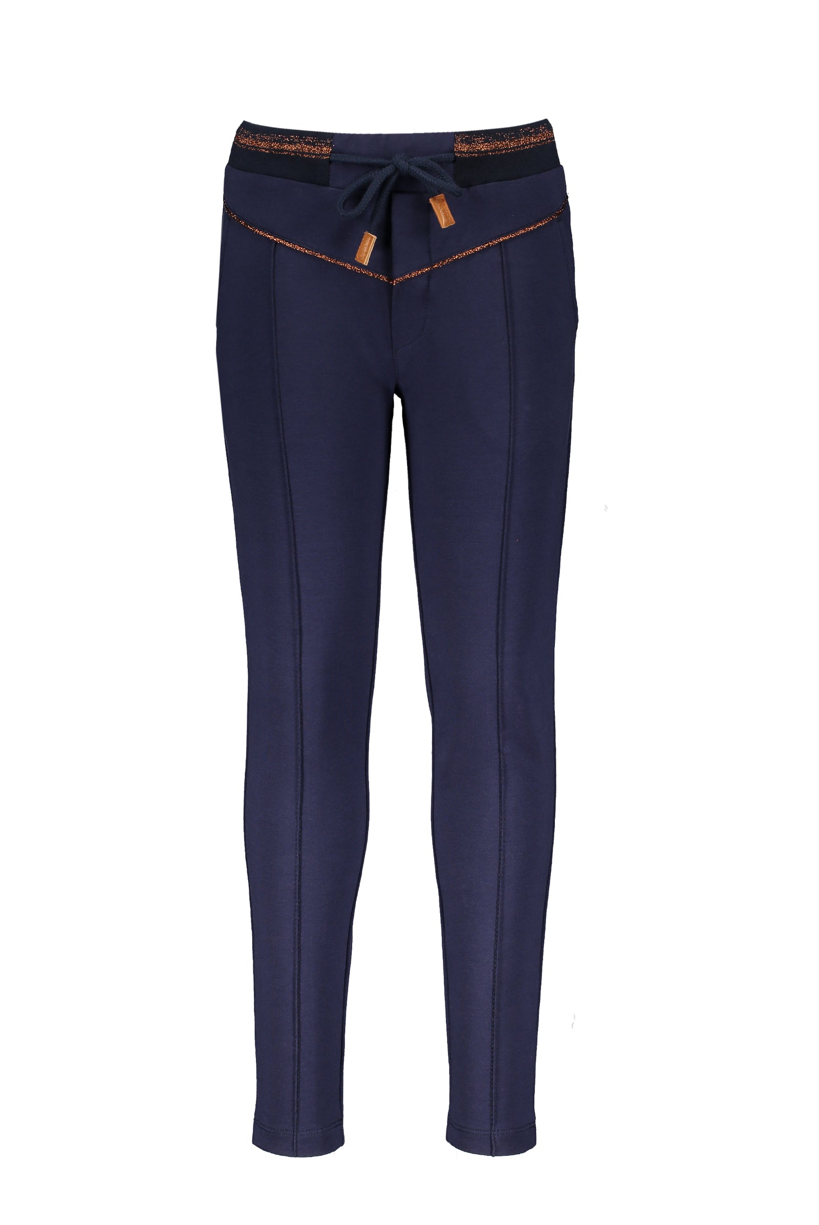 NoNo Secler sweat pants with rib waistband+ piping at front yoke