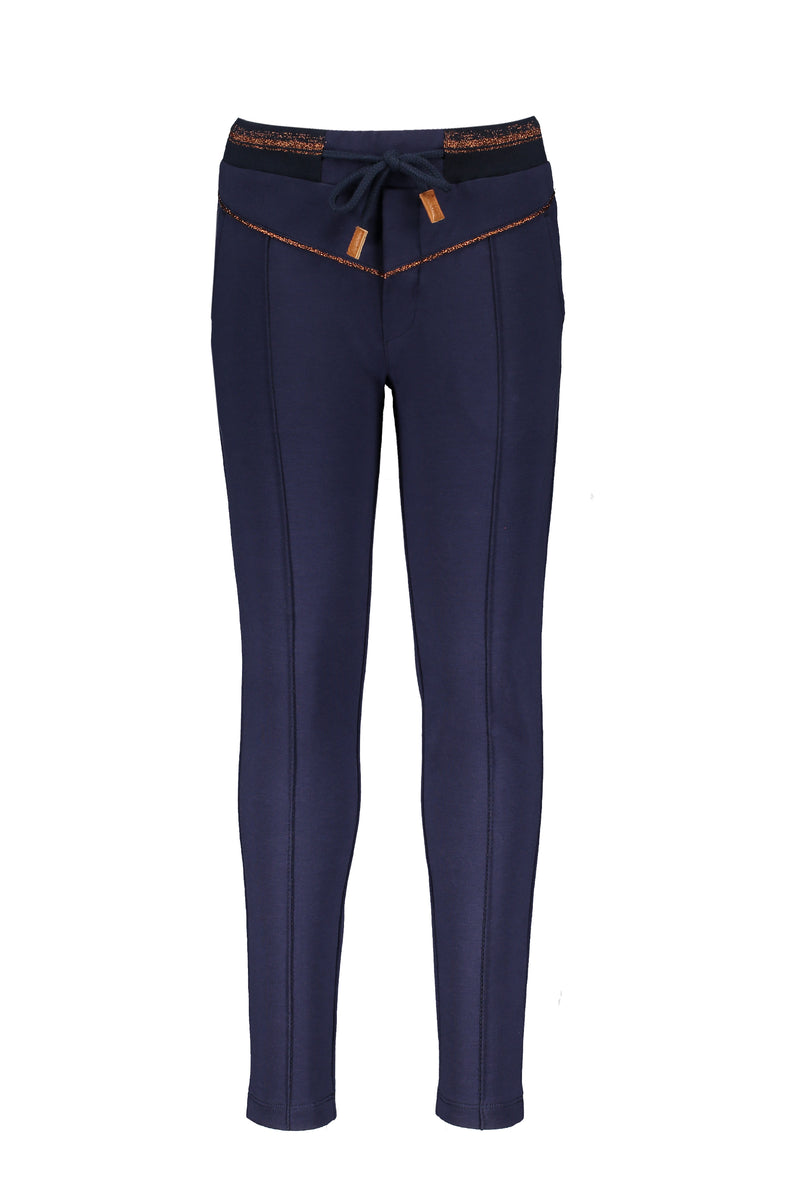 NoNo Secler sweat pants with rib waistband+ piping at front yoke