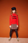 NoNo NulanB short bias check skirt with fine plissee