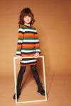 NoNo Maury knitted mulitcolor striped tight dress