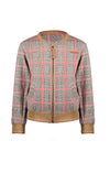 NoNo Donna Reversible cardigan check sweat vs animal aop