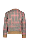 NoNo Donna Reversible cardigan check sweat vs animal aop