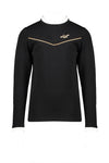 NoNo KanaB tshirt with fancy ruffle at neck and sleeveopening+ piping at chest