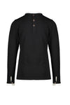 NoNo KanaB tshirt with fancy ruffle at neck and sleeveopening+ piping at chest