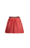 NoNo Nom pleated fake leather short skirt