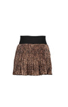 NoNo NalyB half pleated short skirt with folded jersey waistband