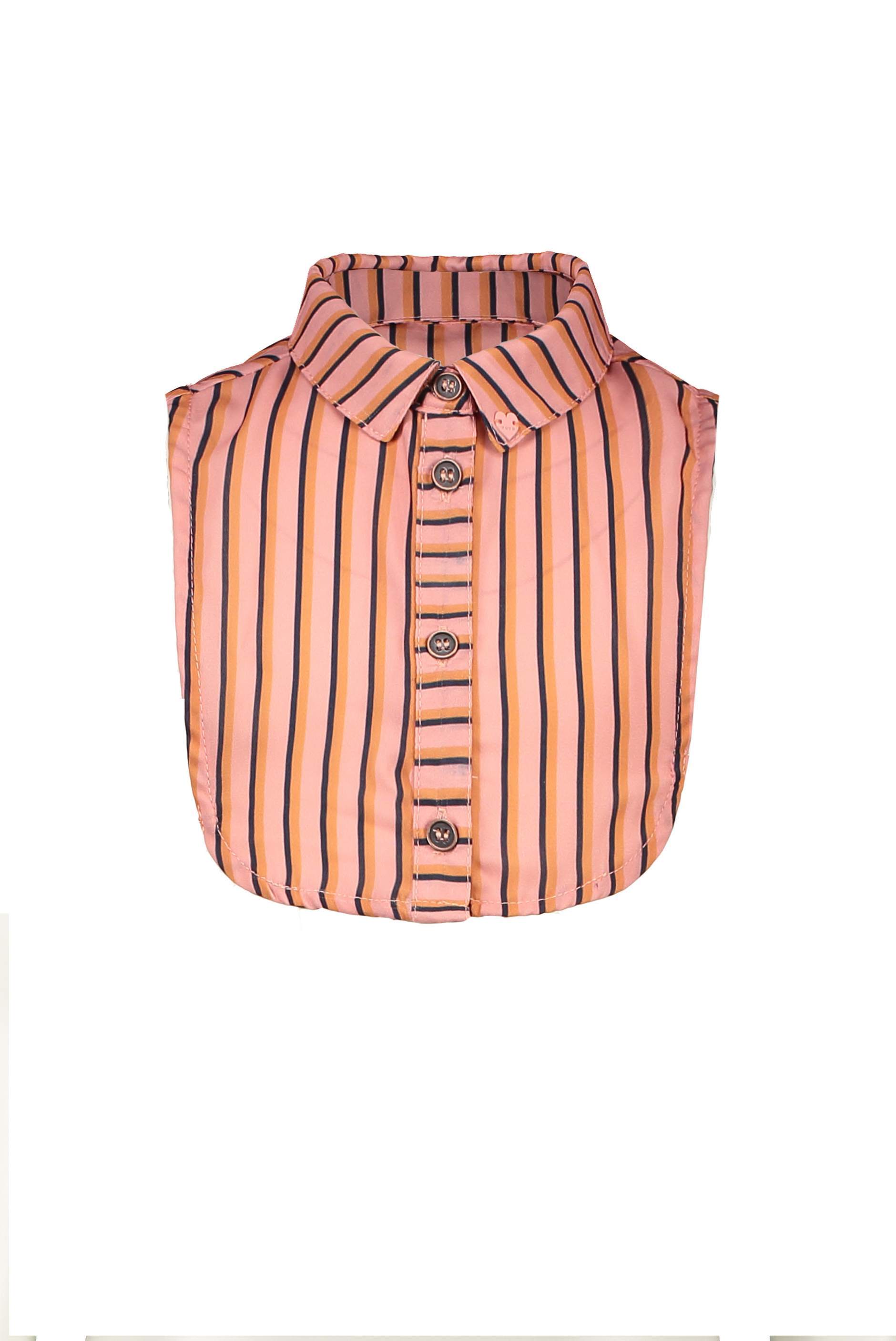 Meisjes Lea B collar with stripes AOP van NoNo in de kleur Lychee in maat 134/164.