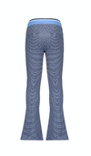 NoNo Sahara flared pants in Gingham AOP check