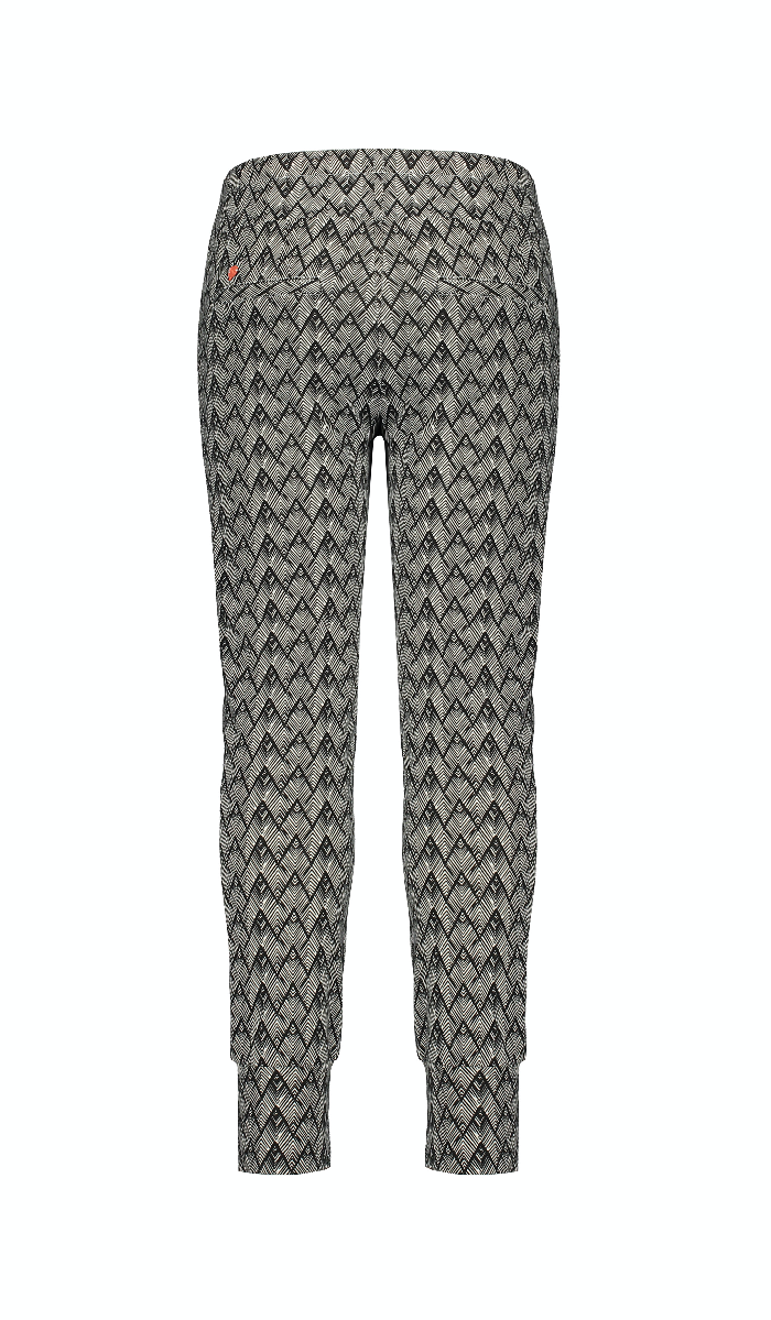 NoNo Soso fancy sweat pants in African Aop with piping detail