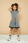 NoNo Mai ss sweat dress in African AOP with fringes at hem