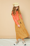 NoNo Malia ss maxi dress in Pebblestone aop