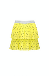 NoNo NikkiB 2 layered plisse skirt in Toucan AOP