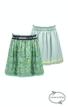 NoNo Nele reversible skirt Parrot leaves on mesh