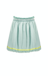 NoNo Nele reversible skirt Parrot leaves on mesh