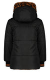 Meisjes Bay mid long reversible hooded A-line jacket van NoNo in de kleur Kurkuma in maat 146-152.