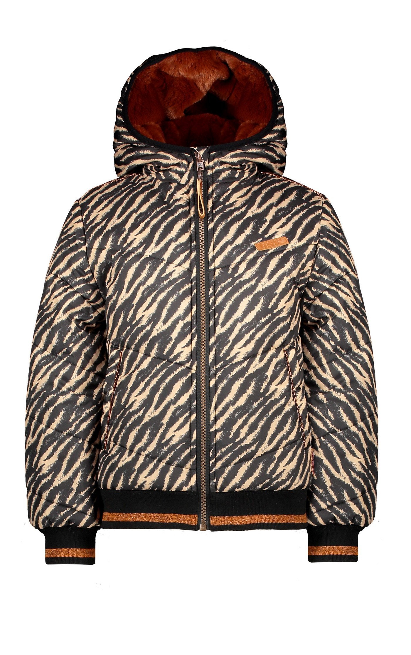NoNo 100% Recycled Polyester hooded bomber jacket Bella