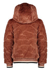 Meisjes Bombai reversible hooded bomber jacket van NoNo in de kleur Puppy in maat 146-152.