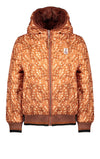 Meisjes Bombai reversible hooded bomber jacket van NoNo in de kleur Puppy in maat 146-152.