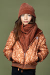 Meisjes Bombai reversible hooded bomber jacket van NoNo in de kleur Puppy in maat 146-152.