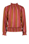 NoNo Tipi recyled PL blouse with smocking at neck+waistband