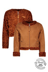 NoNo Delif reversible cardigan Fake suede+velvet fur