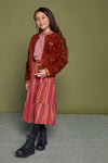 NoNo Delif reversible cardigan Fake suede+velvet fur