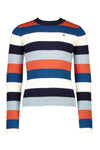 NoNo Kulia yarn dyed multicolor striped flatknitted top