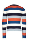 NoNo Kulia yarn dyed multicolor striped flatknitted top