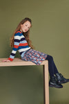 NoNo Kulia yarn dyed multicolor striped flatknitted top