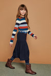 NoNo Kulia yarn dyed multicolor striped flatknitted top