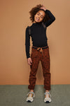NoNo Kim longsleeve turtle neck tshirt+ cantrast ruffle nexto armholes