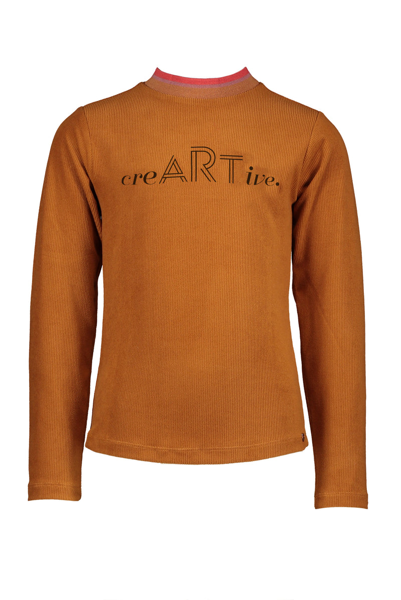 NoNo Kusan l/ls velours rib tshirt with artwork