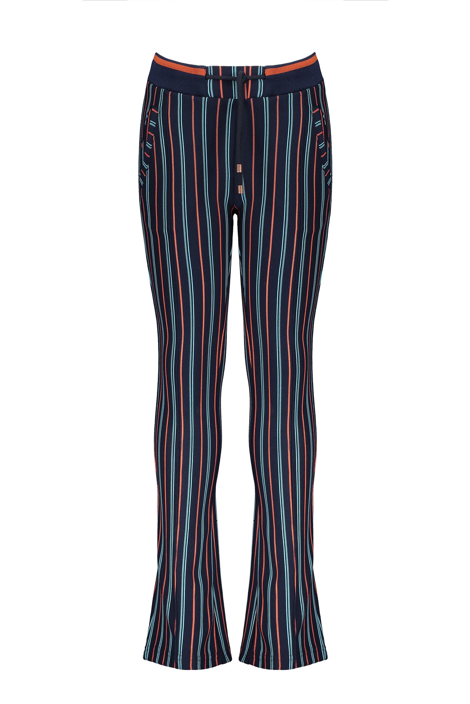 NoNo Sahara striped punta flared pants