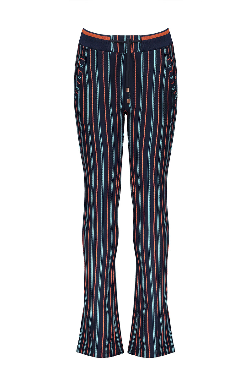 NoNo Sahara striped punta flared pants