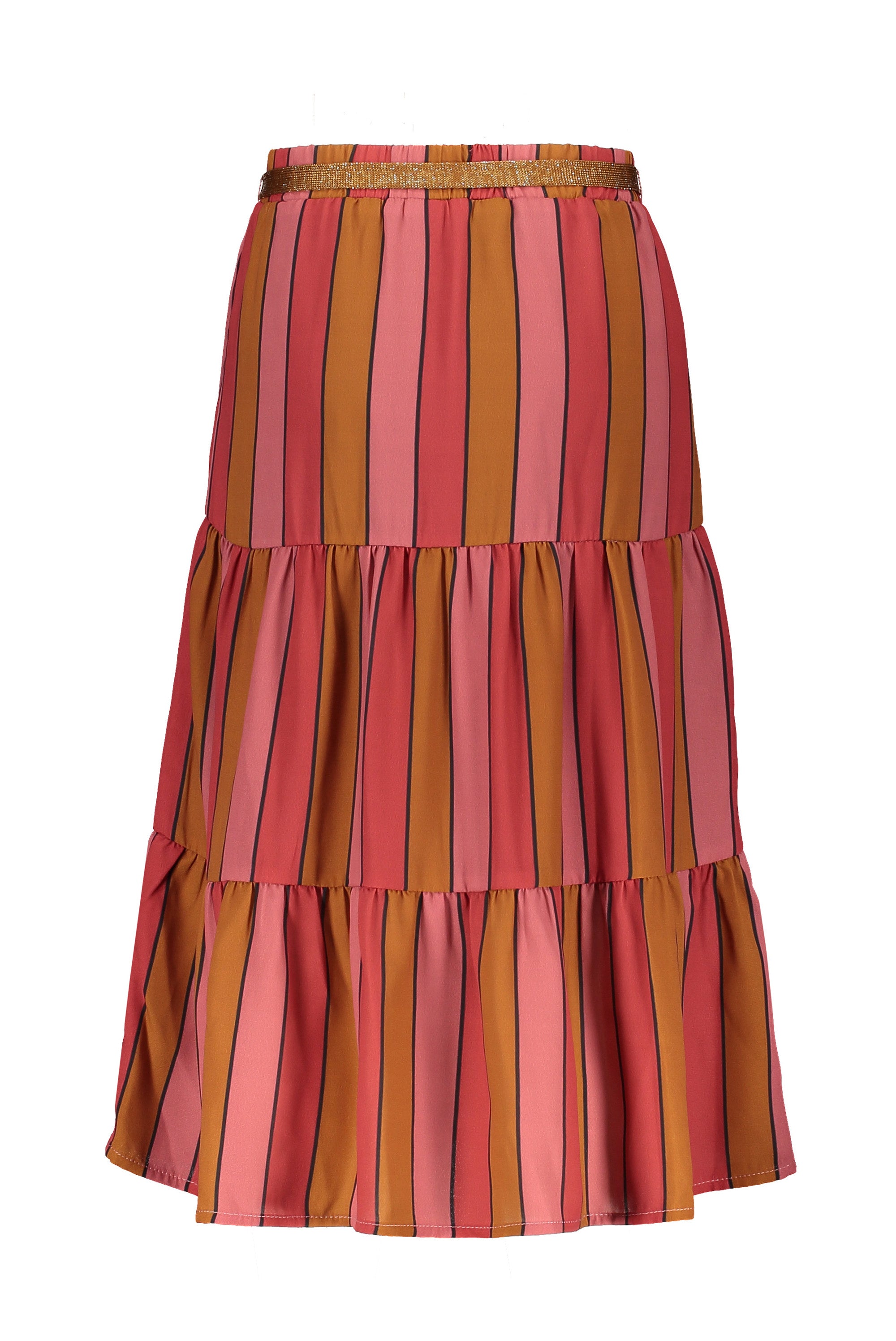 NoNo Nael striped recycled PL Maxi skirt