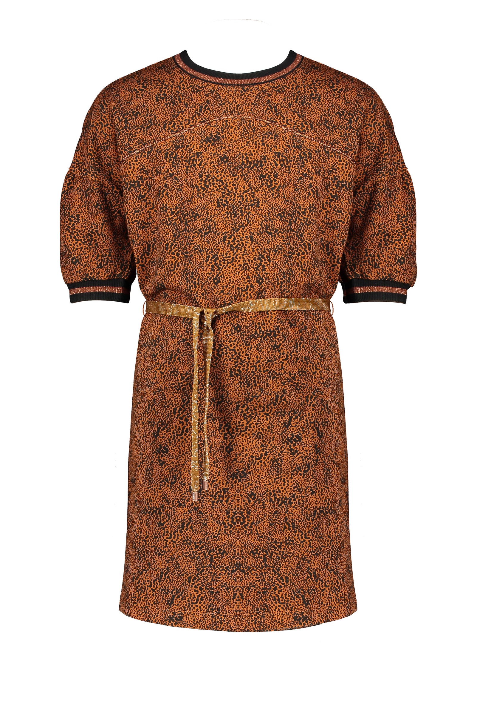 NoNo Milly AOP leopard sweat dress s/sl