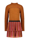NoNo Mika B combi dress with Velours rib top+ recycled PL skirt