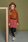 NoNo Mika B combi dress with Velours rib top+ recycled PL skirt