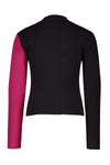 NoNo Kuzo colorblock knitted l/sl top