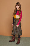 NoNo Kuzo colorblock knitted l/sl top