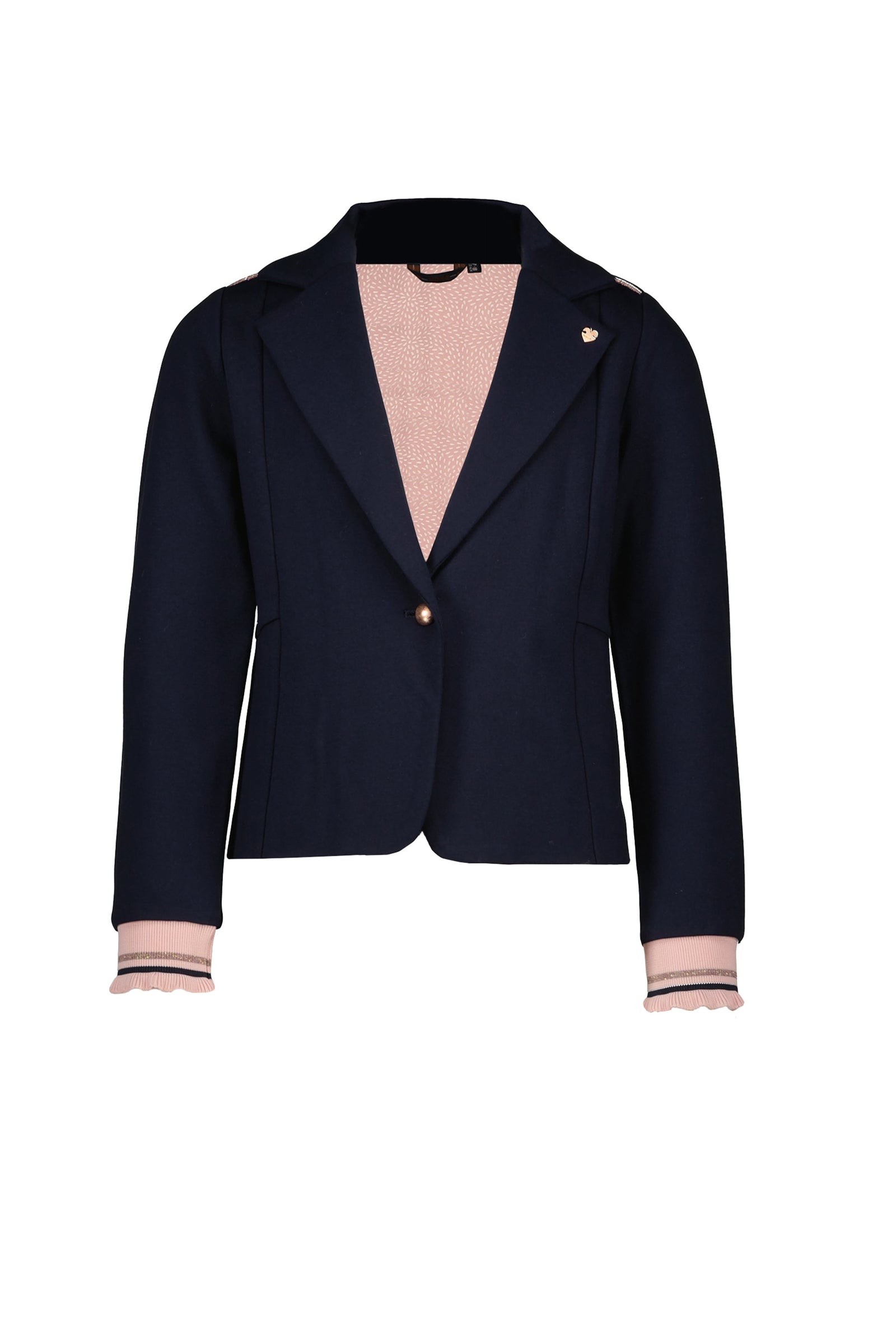 NoNo Dippy blazer with knitted cuffs