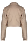 Meisjes Denam button up cardigan fake suede van NoNo in de kleur Rosy Sand in maat 146/152.
