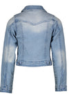 Meisjes DenamB denim button up cardigan van NoNo in de kleur Denim in maat 146/152.