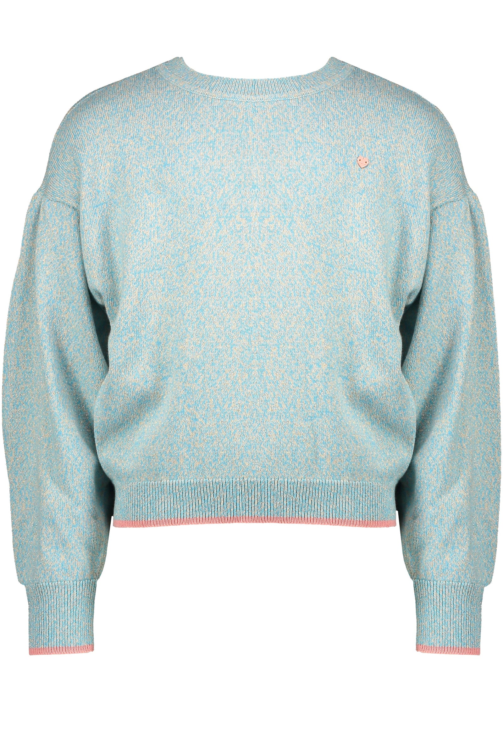NoNo Kathy space yarn knitted sweater with puffy sleeves